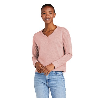 District® Women's Perfect Tri® Fleece V-Neck Sweatshirt
